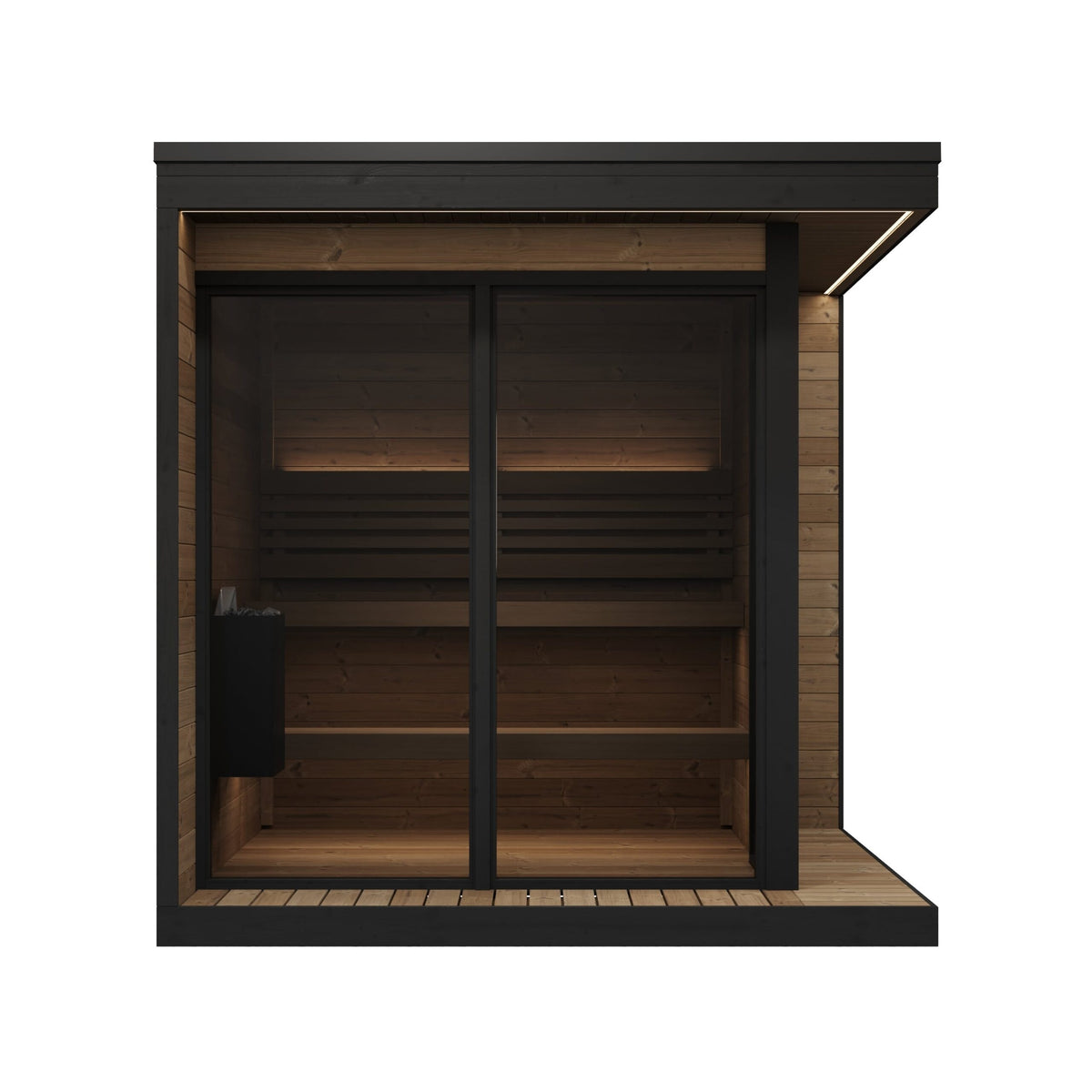 SaunaLife Model GL6 Garden Luxury Series Outdoor Home Sauna Kit
