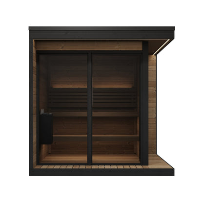 SaunaLife Model GL6 Garden Luxury Series Outdoor Home Sauna Kit