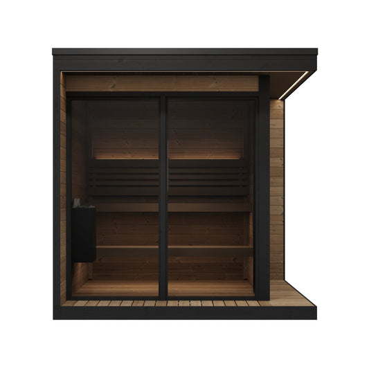 SaunaLife Model GL6 Garden Luxury Series Outdoor Home Sauna Kit