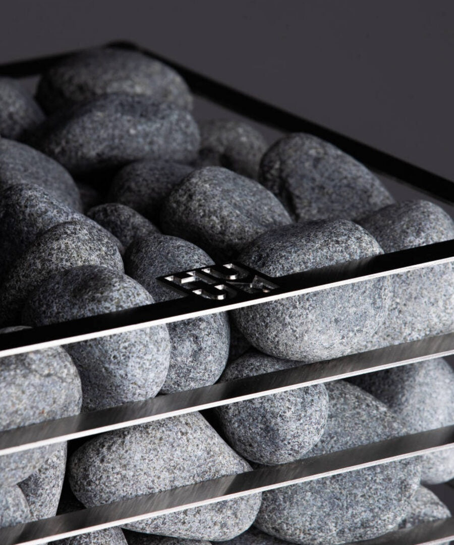 HUUM Sauna Heater Stones, Rounded Olivine Diabase (33 lbs) - 02_lifestyle_stones.jpg
