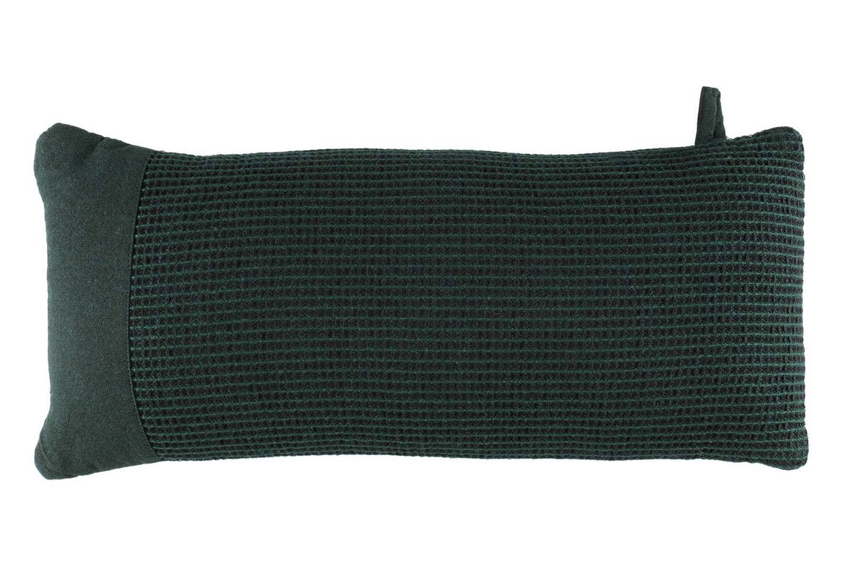 Rento Kenno Recycled Cotton Sauna Pillow 20" x 9" - Dark Green