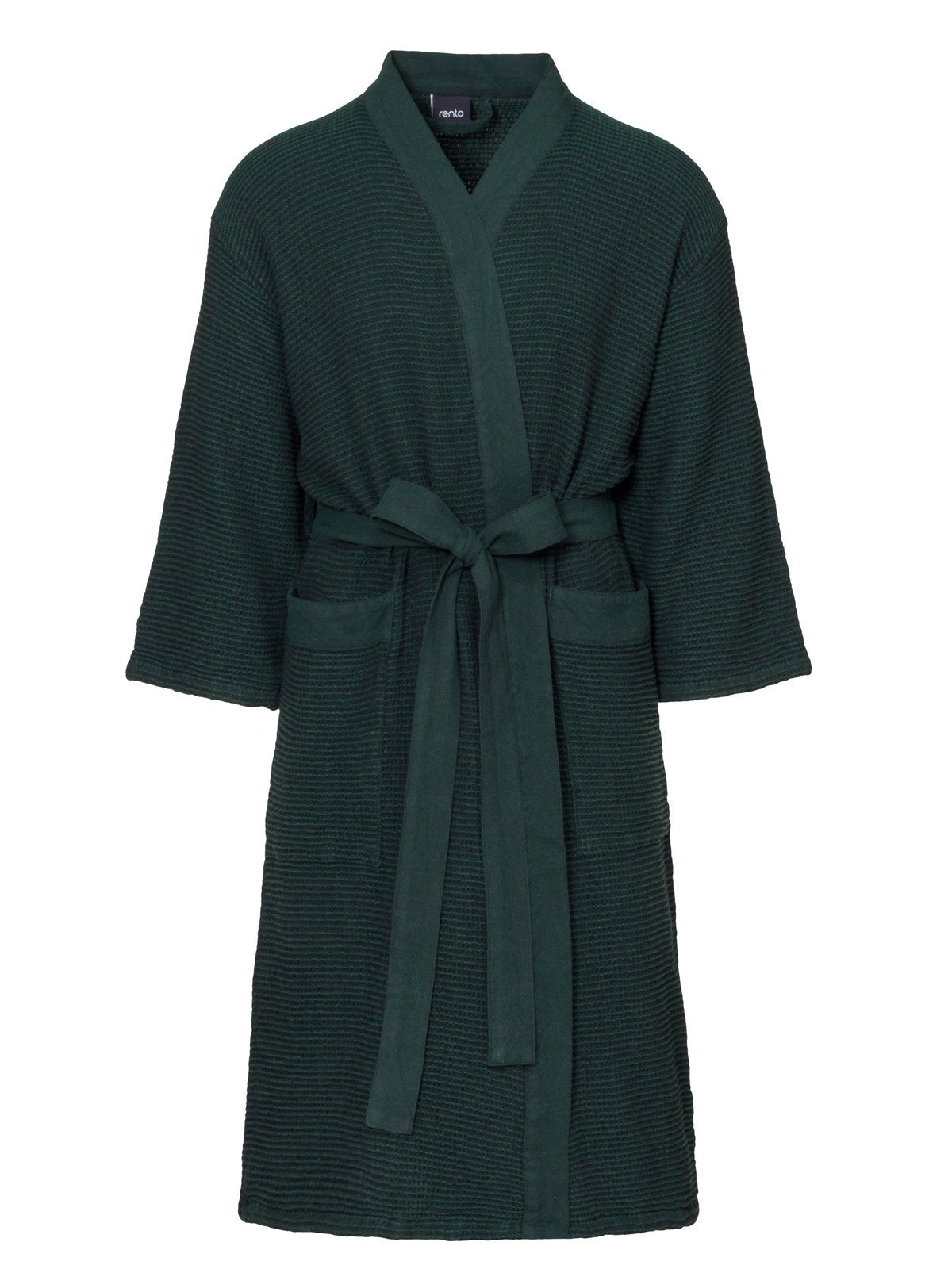 Rento Kenno Recycled Cotton Bath Robe - XXL - Dark Green