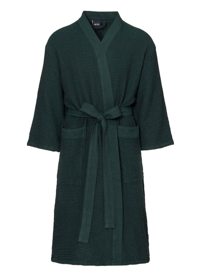 Rento Kenno Recycled Cotton Bath Robe - L/XL - Dark Green