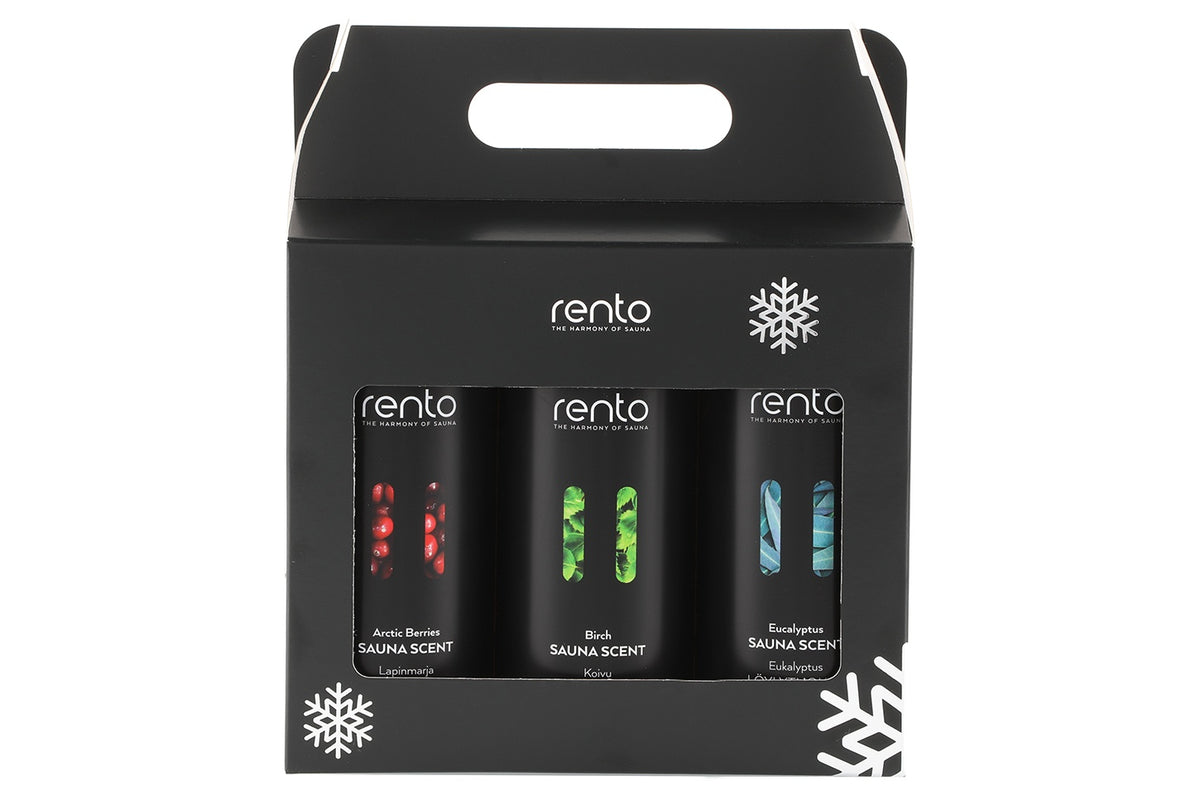 Rento Sauna Scent Gift Set 3 x 400mL (Eucalyptus, Birch, Arctic Berries) - Default