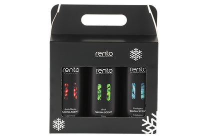 Rento Sauna Scent Gift Set 3 x 400mL (Eucalyptus, Birch, Arctic Berries) - Default