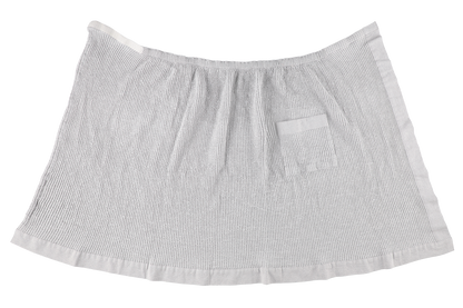 Rento Kenno Recycled Cotton Sauna Waist Towel Wrap - Light Grey