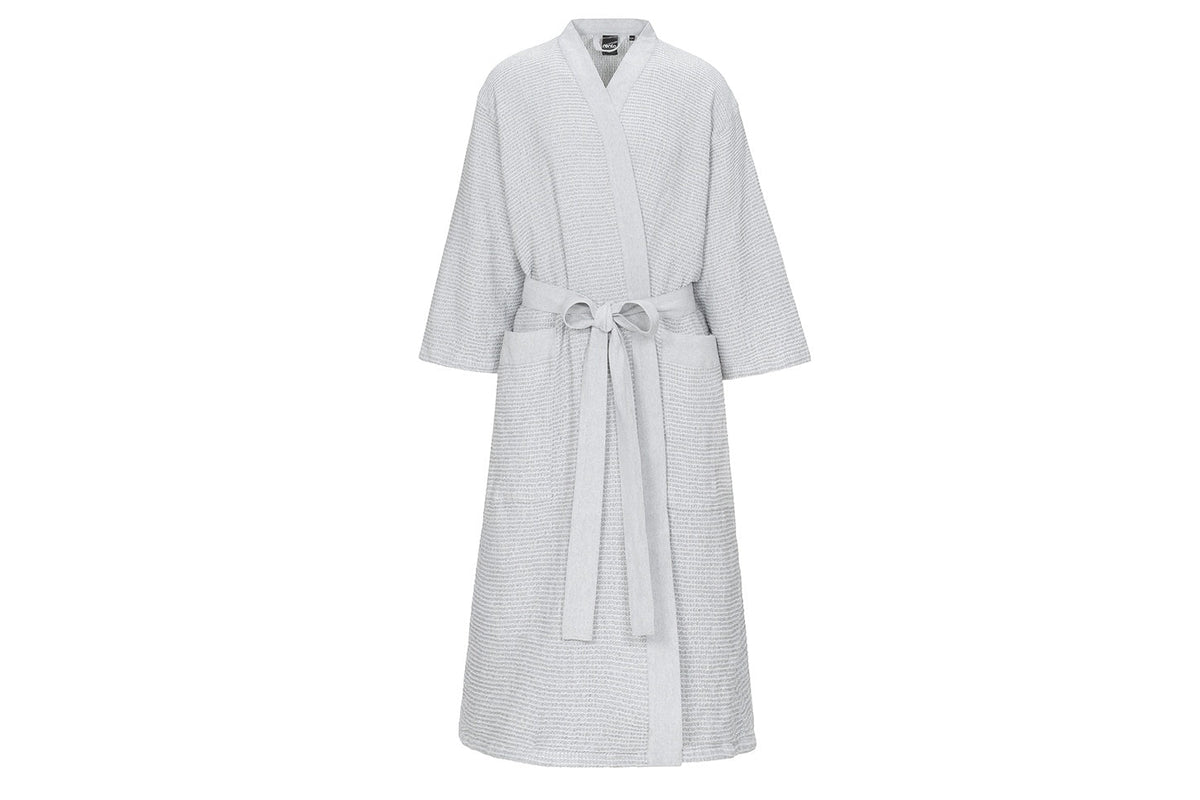 Rento Kenno Recycled Cotton Bath Robe - XXL - Light Grey