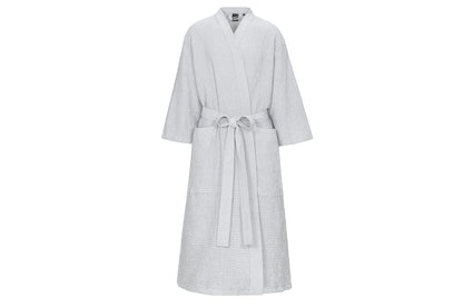Rento Kenno Recycled Cotton Bath Robe - S/M - Light Grey