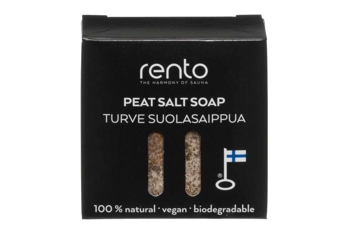 Rento Handmade Natural Salt Soap 50g - Peat (Brown)