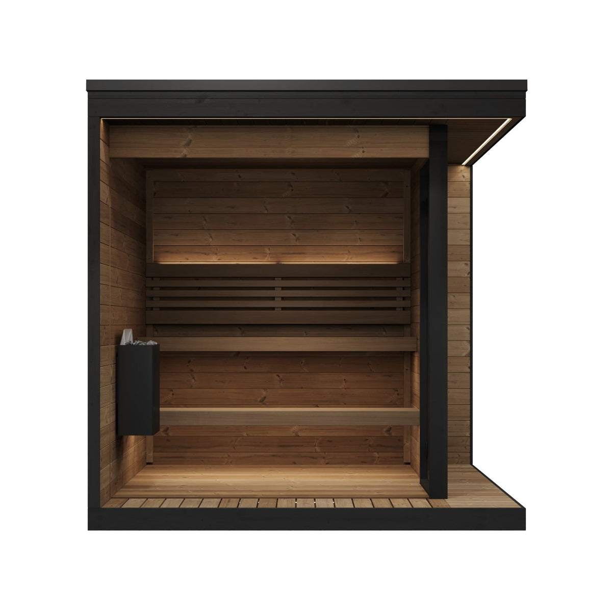 SaunaLife Model GL6 Garden Luxury Series Outdoor Home Sauna Kit