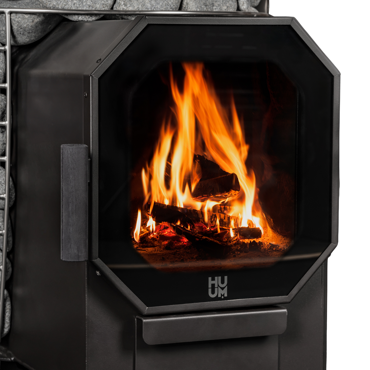 HUUM HIVE Flow Wood-Burning Sauna Stove - 03_detail_firebox_door.png