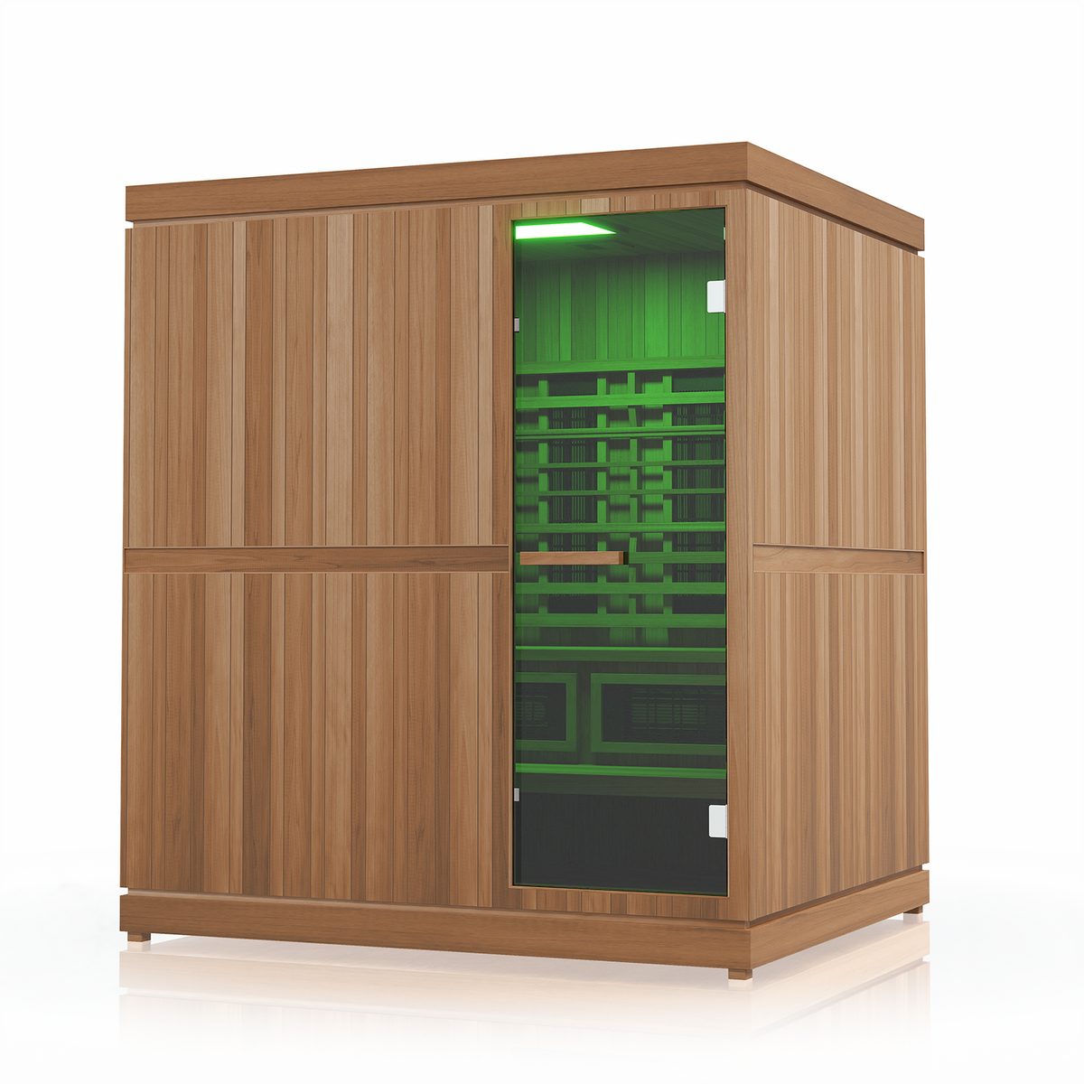 Finnmark FD-5 Trinity XL 4-Person Infra-Steam Combination Sauna - 03_detail_green_light.png
