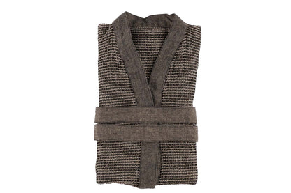 Rento Kenno Recycled Cotton Bath Robe - Kids - Brown