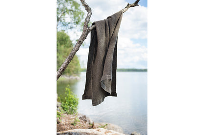 Rento Kenno Recycled Cotton Oversized Sauna Bath Towel 71" x 36" - Brown