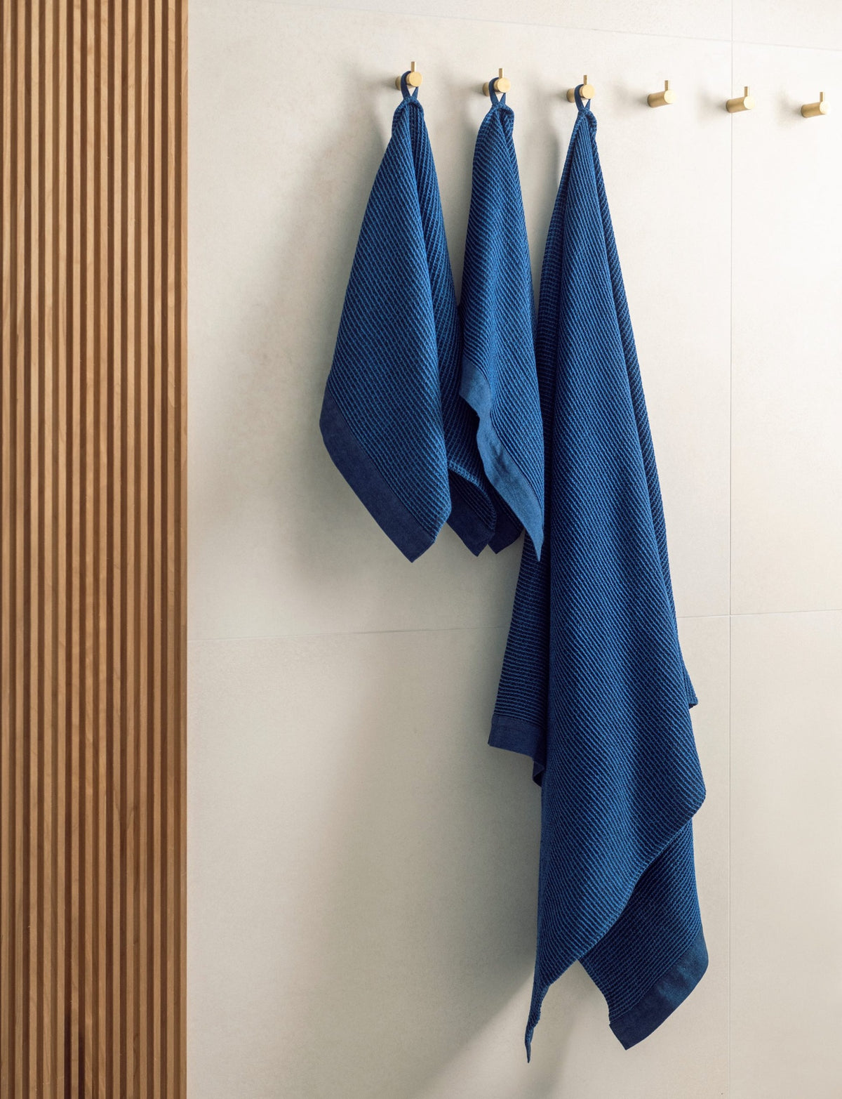 Rento Kenno Recycled Cotton Sauna Hand Towel 20" x 28" - Dark Blue