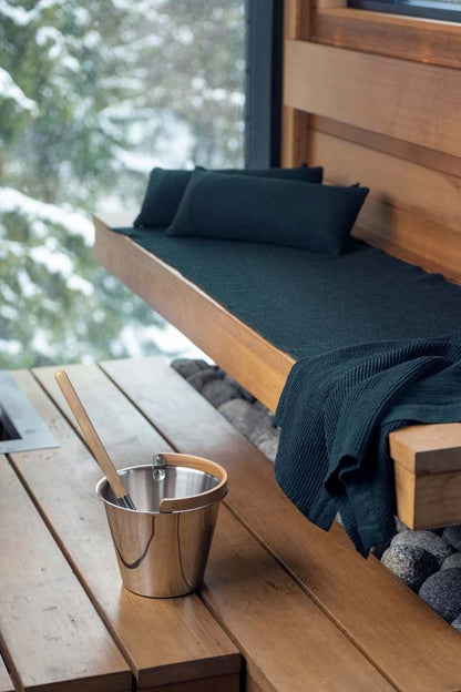 Rento Kenno Recycled Cotton Sauna Seat Cover 24" x 63" - Dark Green