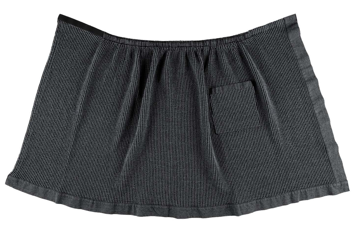 Rento Kenno Recycled Cotton Sauna Waist Towel Wrap - Grey