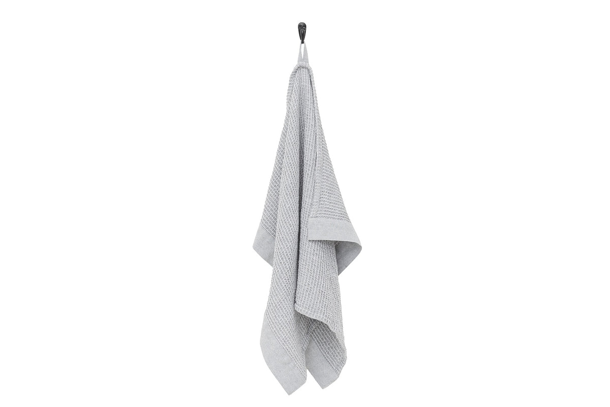 Rento Kenno Recycled Cotton Sauna Hand Towel 20" x 28" - Light Grey
