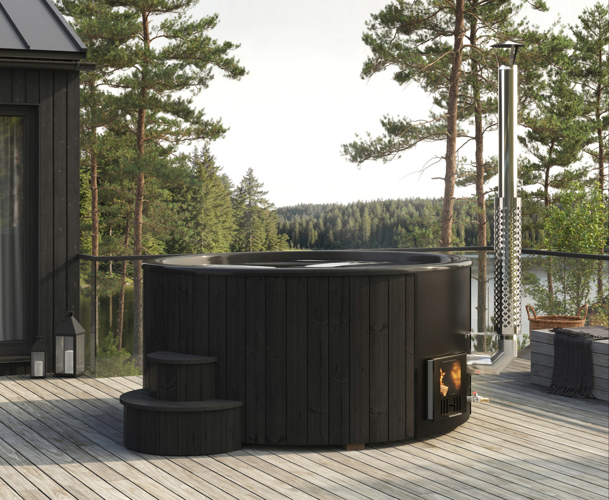 SaunaLife Model S6 Soak Series Home Wood-Burning Hot Tub