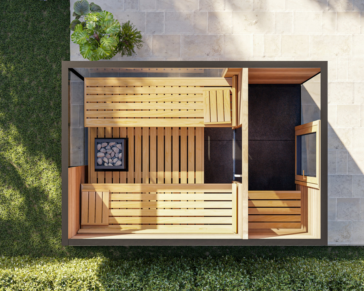 ThermaSol Ombra Outdoor Sauna Cabin - 04_view_thermasol-ombra-sauna---top-view.jpg
