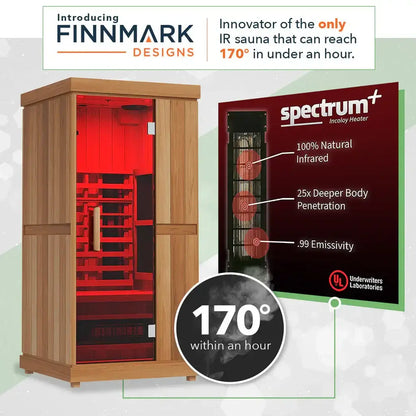 Finnmark FD-1 1-Person Full Spectrum Indoor Infrared Therapy Room