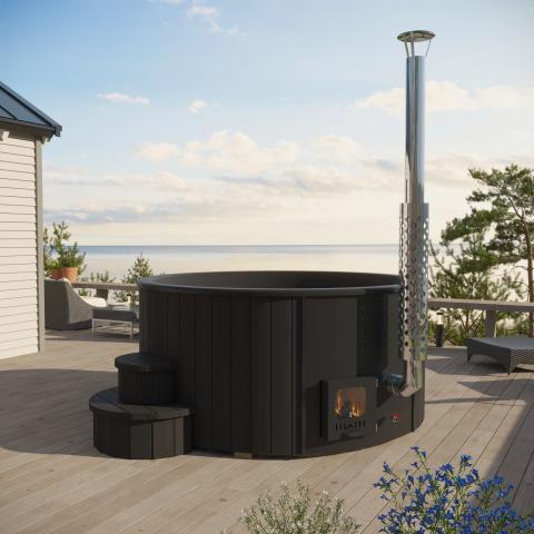 SaunaLife Model S4 Soak Series Home Wood-Burning Hot Tub