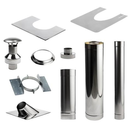 HUUM Sauna Wood Stove Chimney Kit, Barrel