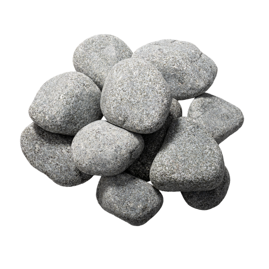 Saunum Sauna Heater Stones, Rounded Olivine, 5-10cm, 33lbs